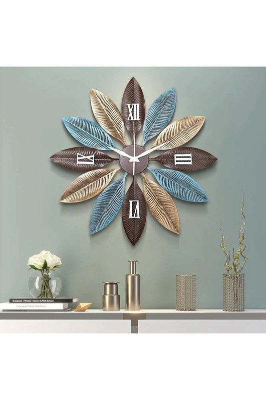 24 INCH MULTICOLOUR METAL WALL CLOCK - The First Decor