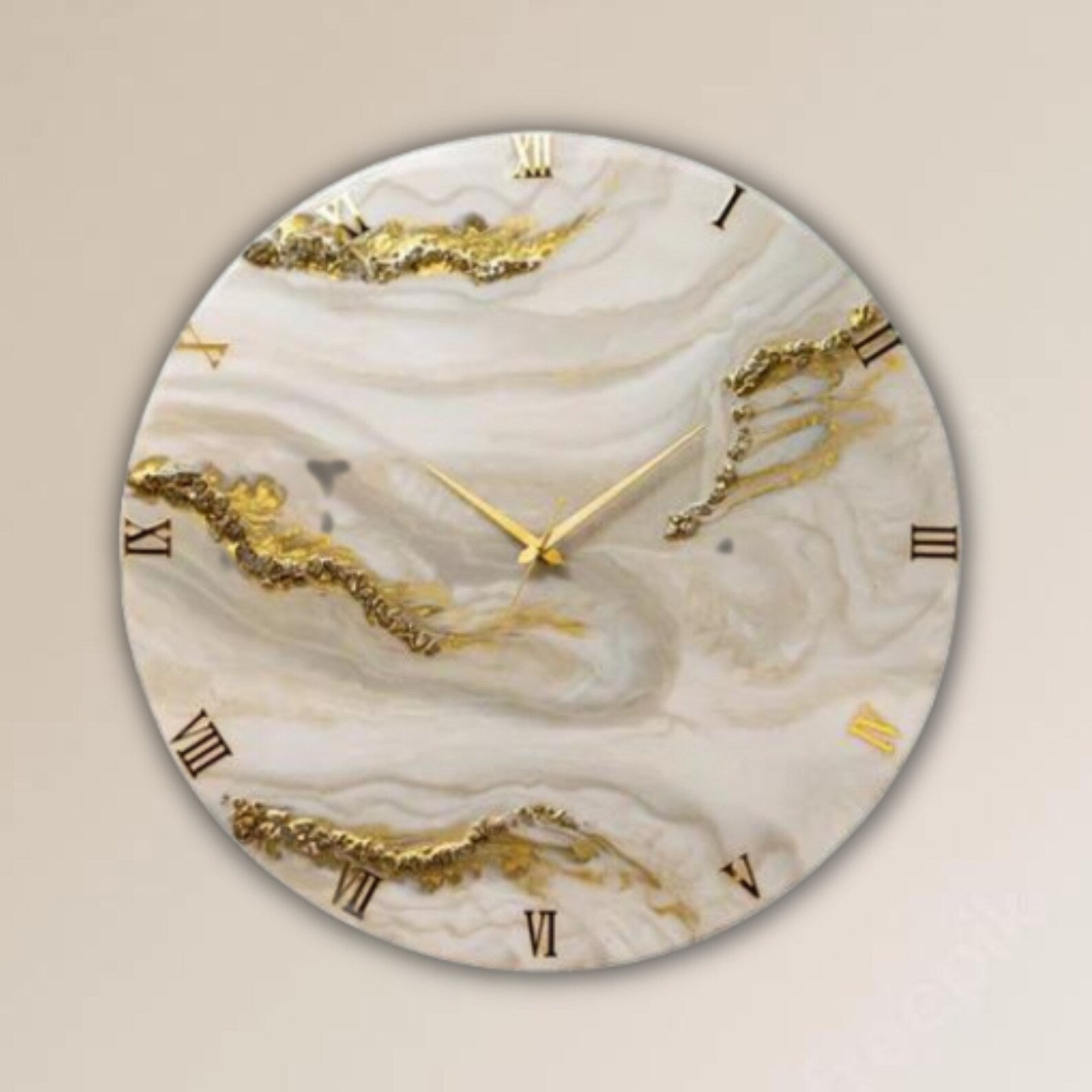 ATTRACTIVE OFF-WHITE GOLD EPOXY WATCH - The First Decor