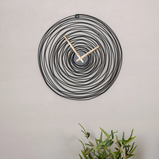 Spiral Metal Wall Clock