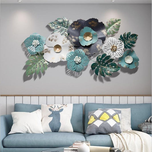 FLORAL METAL WALL ART